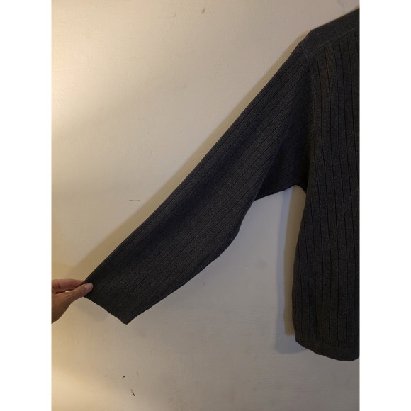 Abercrombie Fitch  A/92 Men's XL Gray Cotton Blend Muscle Fit Pullover Y2K Sweat - Picture 5 of 9